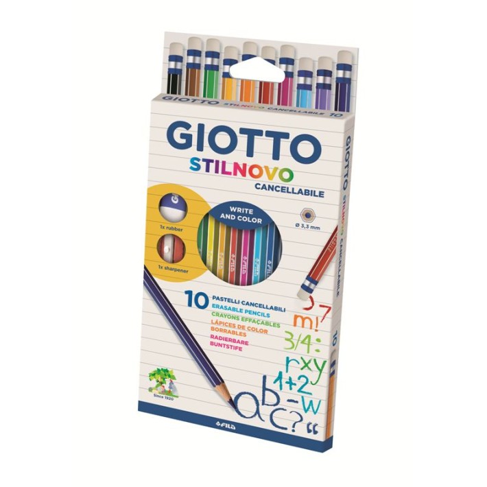 F.I.L.A. Astuccio 10 Giotto Stilnovo Con Gomma...