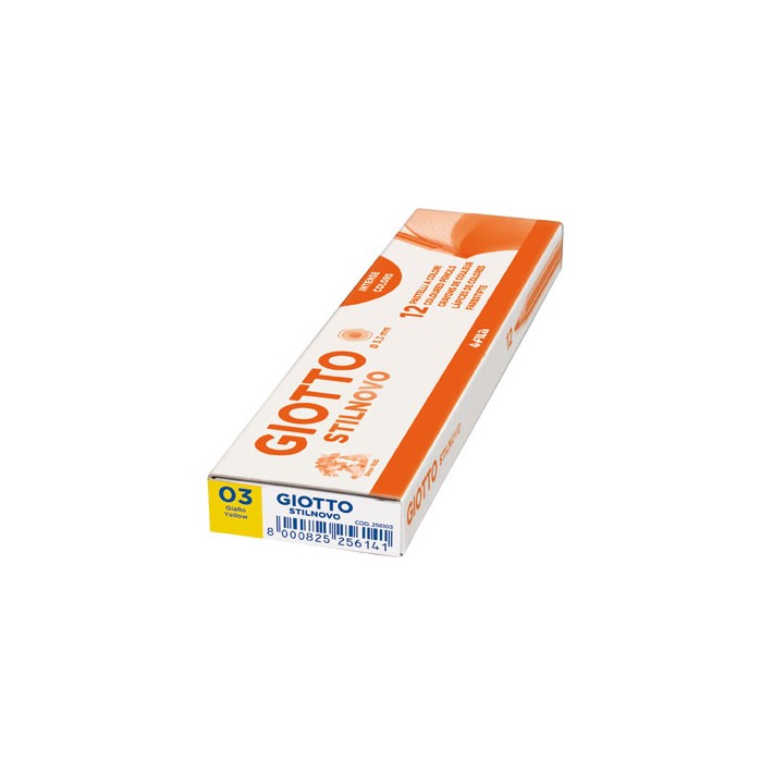 Giotto 256103 pastello colorato Giallo 12 pz