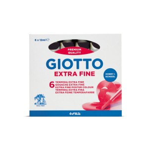 Giotto 352024 colore a tempera 12 ml Tubo Nero