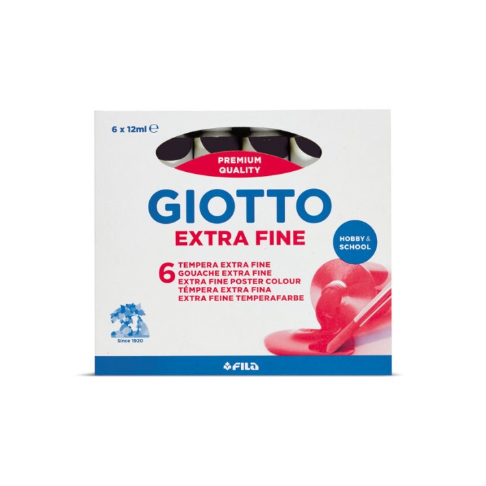 Giotto 352024 colore a tempera 12 ml Tubo Nero