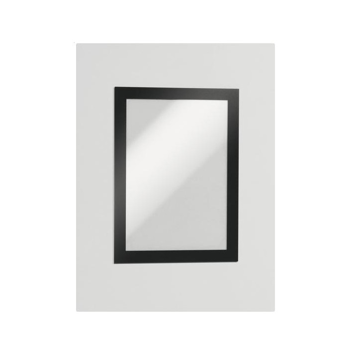Durable 487101 cornice magnetica Nero