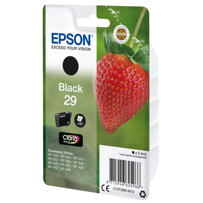 Epson Strawberry Singlepack Black 29 Claria...