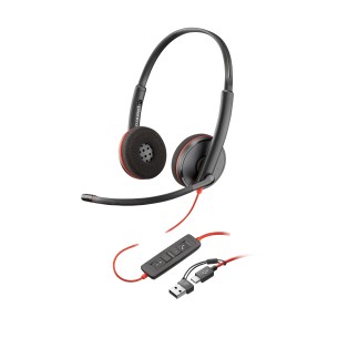 HP Poly Cuffie Poly Blackwire 3225 stereo USB-C +...