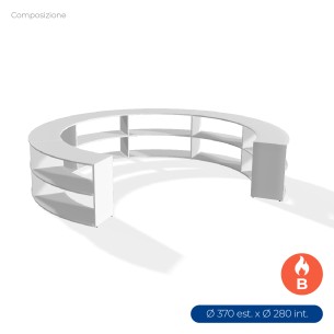 COMPOSIZIONI EDERA Armadio Composto da 6 Moduli Curvi...