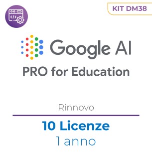 DM38 - Google AI Pro for Education - kit 10 licenze -...