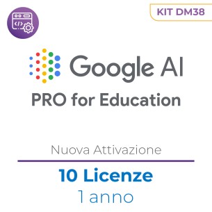 Dm38 - Google AI Pro for Education - kit 10 licenze - New...