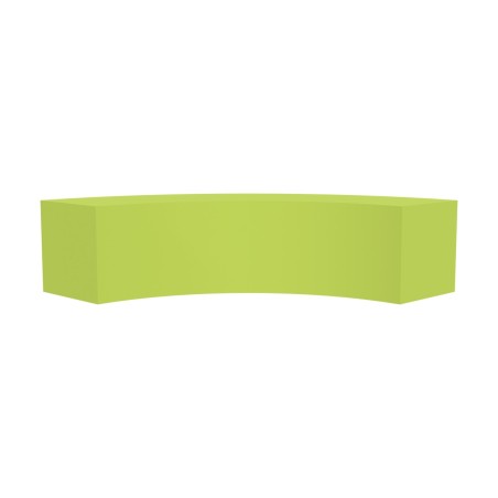 Pouf Morbido ANGOLARE DOPPIA LUNGHEZZA in Similpelle e Imbottitura Ignifuga CL1 - Prof. 30...