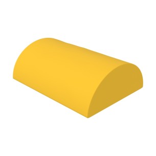 Pouf morbido SEMICILINDRO STRETTO MEDIO similpelle e...