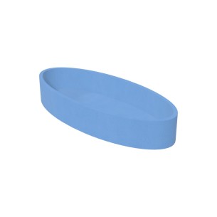 Pouf Morbido PISCINA OVALE Ignifuga CL1 - Dimensioni 115...