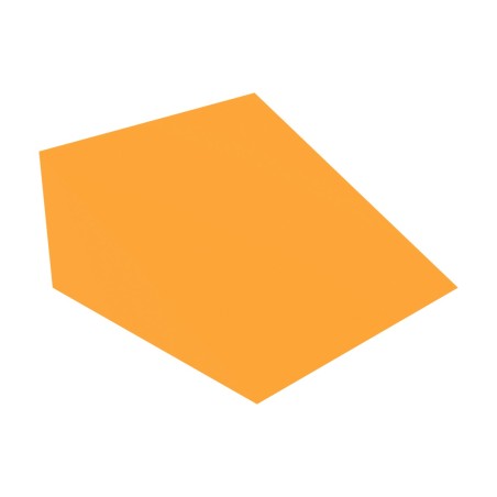Pouf Morbido SCIVOLO Ignifugo CL1 - Dimensioni 60 x 60 x H 30 cm - Colore Arancione