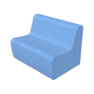 Pouf Morbido DIVANO 2 POSTI Ignifuga CL1 - Dimensioni 70...