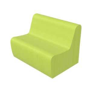 Pouf Morbido DIVANO 2 POSTI Ignifuga CL1 - Dimensioni 70...