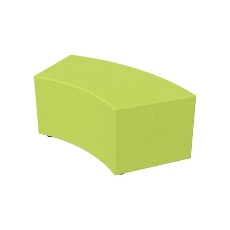Pouf Semirigido Angolare - Similpelle e Imbottitura Ignifuga CL1 - Profondità 48cm, h43 cm -...