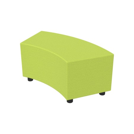 Pouf Semirigido Angolare - Similpelle e Imbottitura Ignifuga CL1 - Profondità 48 cm, h 46,5...