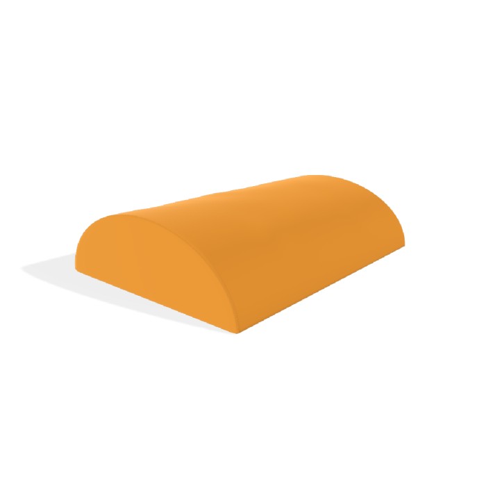 Pouf Morbido SEMICILINDRO STRETTO BASSO in...