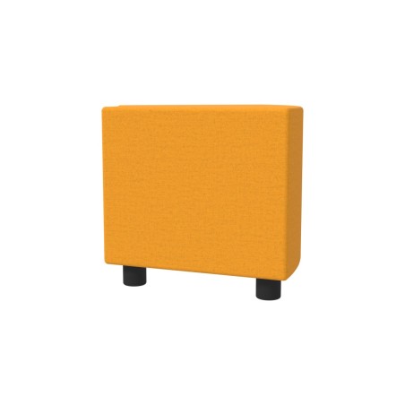 Pouf Semirigido Angolare - Similpelle e Imbottitura Ignifuga CL1 - Profondità 48cm, h 46,5...