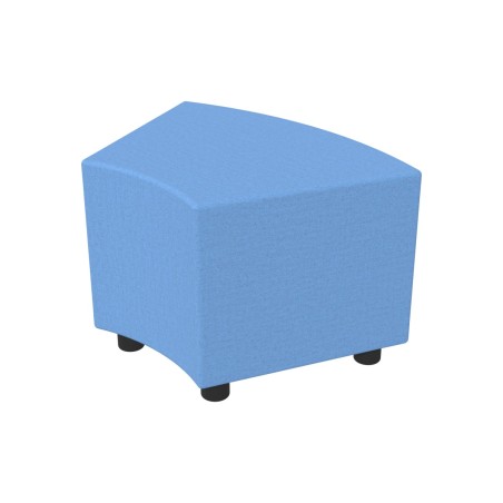 Pouf Semirigido Angolare - Similpelle e Imbottitura Ignifuga CL1 - Profondità 48cm, h 46,5...