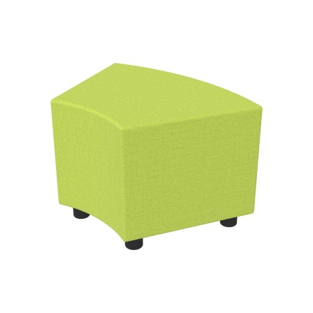 Pouf Semirigido Angolare - Similpelle e Imbottitura Ignifuga CL1 - Profondità 48cm, h 46,5...
