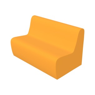 Pouf Morbido DIVANO 2 POSTI Ignifuga CL1 - Dimensioni 100...