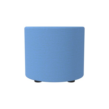 Pouf Semirigido Cilindro - Similpelle e Imbottitura Ignifuga CL1 - Diametro 48cm, h 43 cm -...