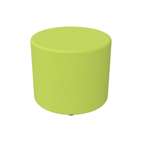 Pouf Semirigido Cilindro - Similpelle e Imbottitura Ignifuga CL1 - Diametro 48cm, h 43 cm -...