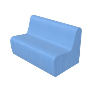 Pouf Morbido DIVANO 2 POSTI Ignifuga CL1 - Dimensioni 100...