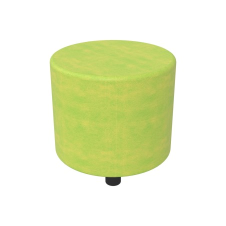 Pouf Semirigido Cilindro - Similpelle e Imbottitura Ignifuga CL1 - Diametro 48cm, h 46,5 cm...