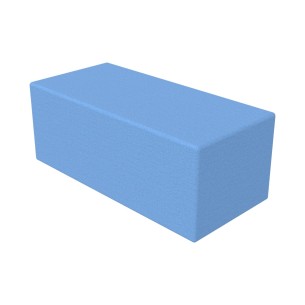 Pouf Semirigido Rettangolo Largo Similpelle e Imbottitura...