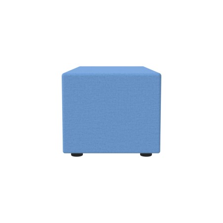 Pouf Semirigido Rettangolo Largo Similpelle e Imbottitura Ignifuga CL1 - Dimensioni 48 x 103...