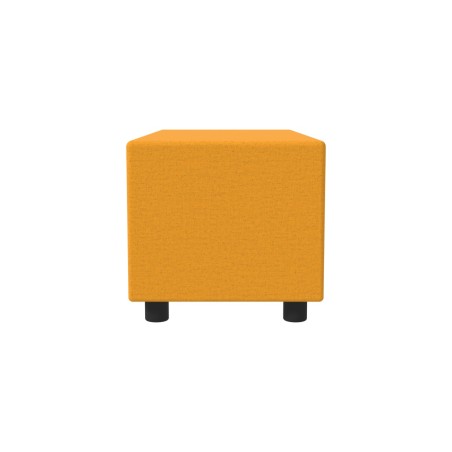 Pouf Semirigido Rettangolo Largo Similpelle e Imbottitura Ignifuga CL1 - Dimensioni 48 x 103...