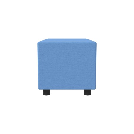Pouf Semirigido Rettangolo Largo Similpelle e Imbottitura Ignifuga CL1 - Dimensioni 48 x 103...