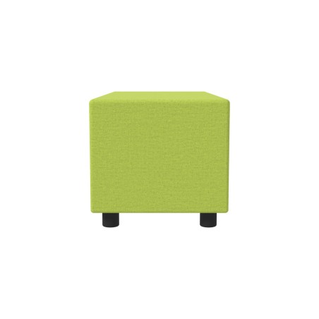 Pouf Semirigido Rettangolo Largo Similpelle e Imbottitura Ignifuga CL1 - Dimensioni 48 x 103...
