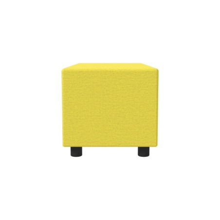 Pouf Semirigido Rettangolo Largo Similpelle e Imbottitura Ignifuga CL1 - Dimensioni 48 x 103...