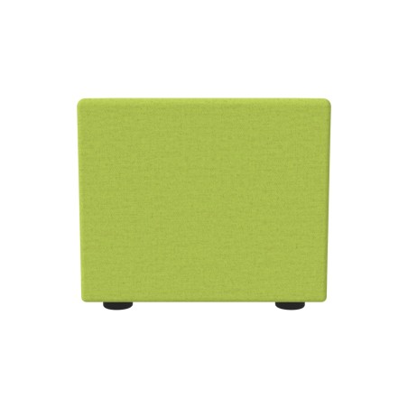 Pouf Semirigido Rettangolo Stretto Similpelle e Imbottitura Ignifuga CL1 - Dimensioni 48 x...