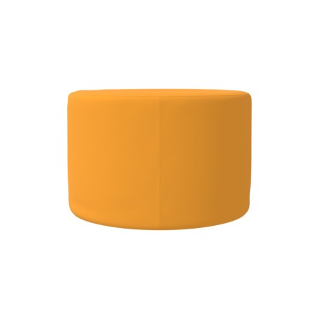 Pouf Morbido CILINDRO in Similpelle e Imbottitura Ignifuga CL1 - Diametro 60 cm, H 40 cm -...