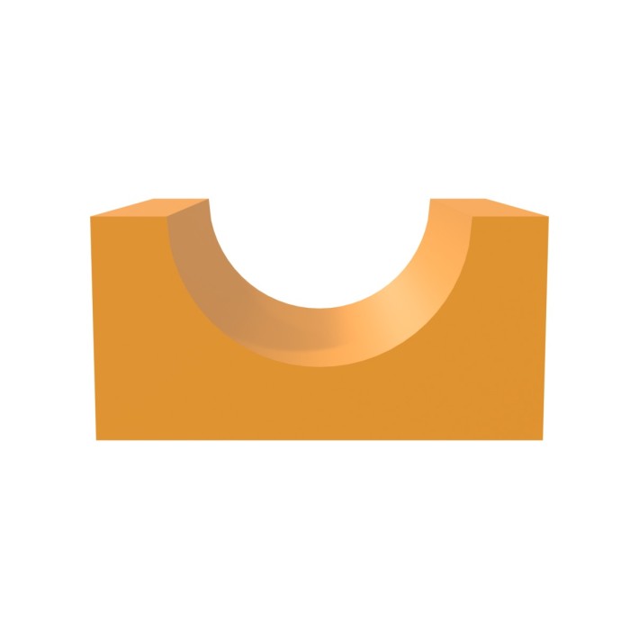 Pouf Morbido A BASE QUADRATA CON CONCA in...