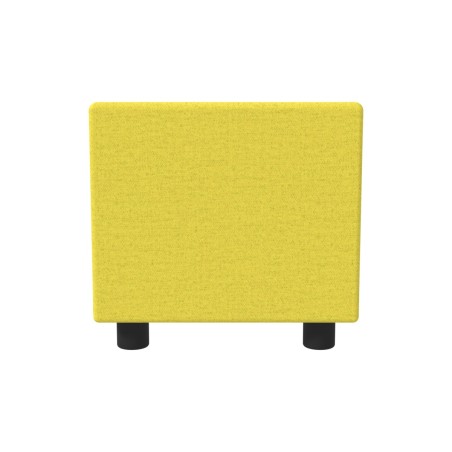 Pouf Semirigido Rettangolo Stretto Similpelle e Imbottitura Ignifuga CL1 - Dimensioni 48 x...