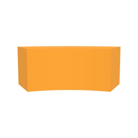 Pouf Morbido ANGOLARE in Similpelle e Imbottitura Ignifuga CL1 - Prof. 40 cm, Raggio Interno...