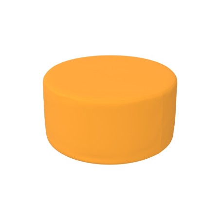 Pouf Morbido CILINDRO in Similpelle e Imbottitura Ignifuga CL1 - Diametro 60 cm, H 30 cm -...