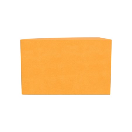 Pouf morbido SEDUTA SPICCHIO, similpelle e imbottitura ignifuga CL1, lato 65cm, H40cm,...