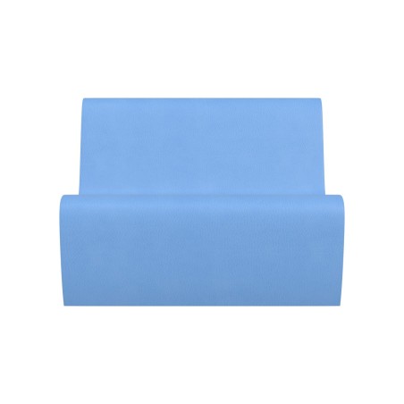 Pouf Morbido SEDUTA DIVANO 3 POSTI in Similpelle e Imbottitura Ignifuga CL1 - Dimensioni...