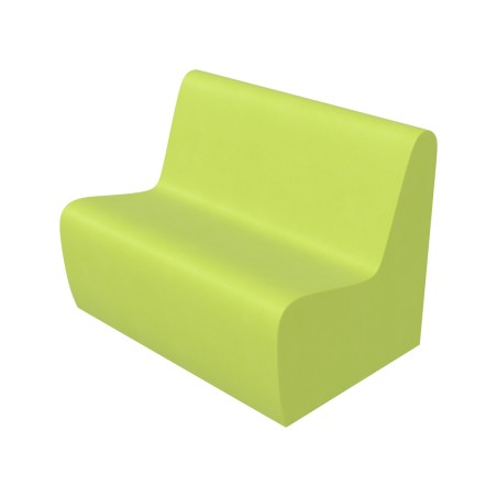 Pouf morbido SEDUTA DIVANO 3posti, similpelle e imbottitura ignifuga CL1, base 100x70cm,...