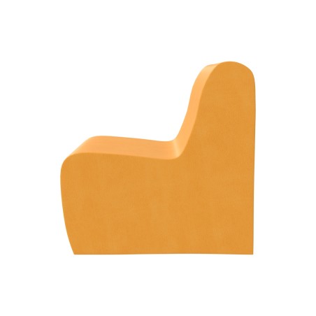 Pouf Morbido SEDUTA POLTRONA in Similpelle e Imbottitura Ignifuga CL1 - Dimensioni Base 50 x...