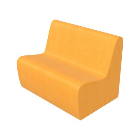 Pouf Morbido SEDUTA DIVANO 3 POSTI in Similpelle e Imbottitura Ignifuga CL1 - Dimensioni...