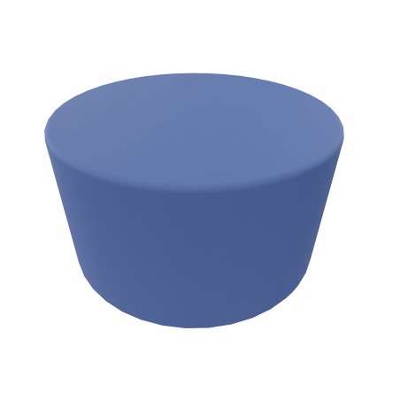 Pouf Giro in Tessuto Era - Diametro 60 cm - Altezza Seduta 45 cm - Colore Blu