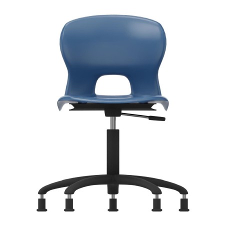 Sedia Gelso con 5 Piedini - Altezza Regolabile M5/M6 - Colore Scocca Blu - Colore Struttura...