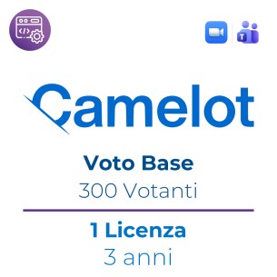 Licenza Voto Elettronico Camelot - Base Per Teams e Zoom...