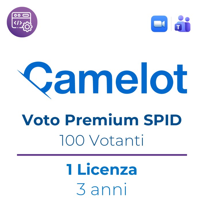 Licenza Voto Elettronico Camelot - Premium Spid...