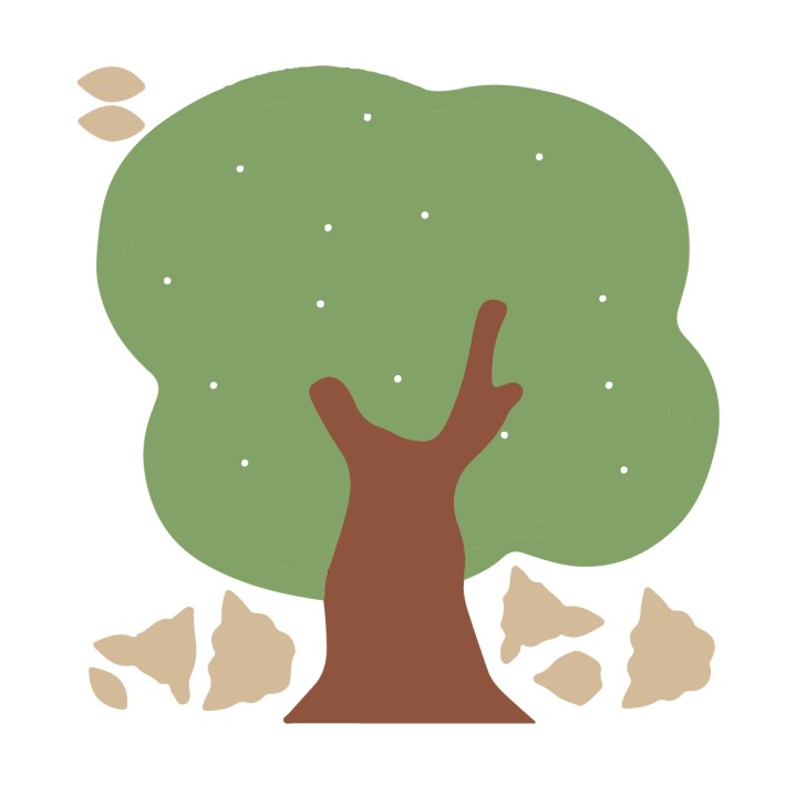 Albero Melo da Decorare in Legno Verniciato