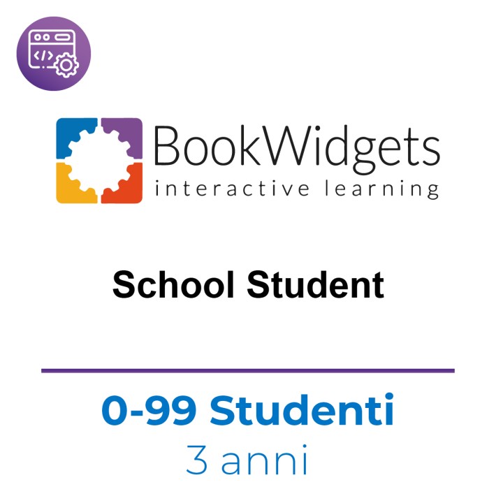 BookWidgets School Student Edition - Licenza Studente Fascia 0-99 Studenti - Docenti...